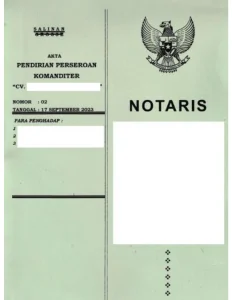 Contoh AKta Pendirian CV