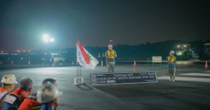 Proyek PTPP di Runway Selatan Bandara Soekarno-Hatta Mencapai 83,98%